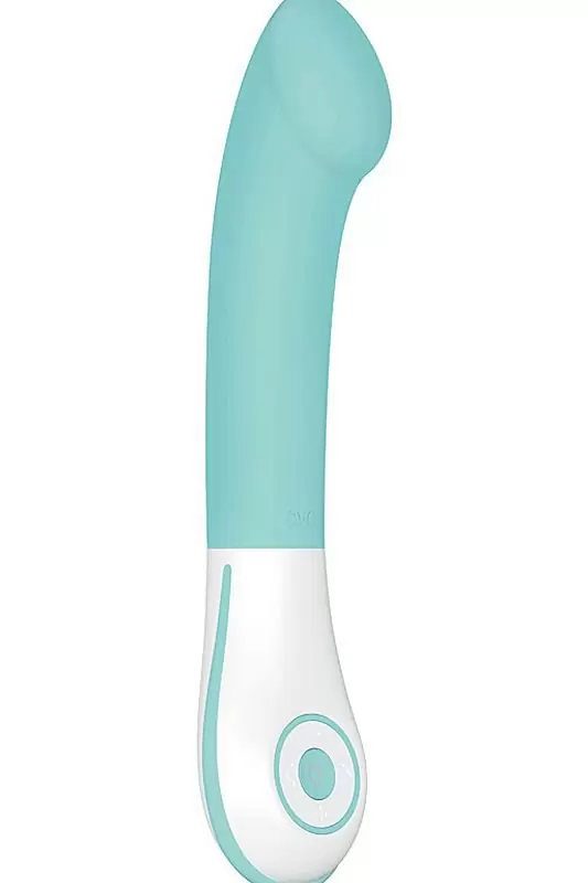 Перезаряжаемый вибромассажер Ovo E3 для стимуляции точки G - голубой