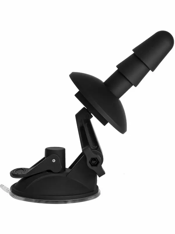 Надёжный аксессуар-крепление на поверхность Doc Johnson Deluxe Suction Cup Plug с плагом Vac-U-Lock, 16,5 см, черный