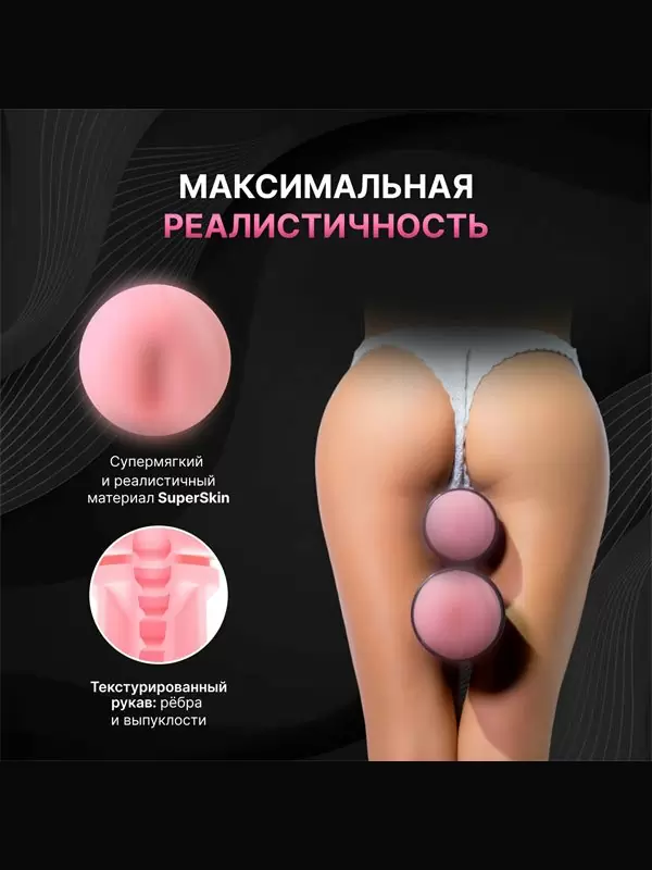 Реалистичный мастурбатор Fleshlight Pink Go Surge, 17,8 см, вагина, телесный