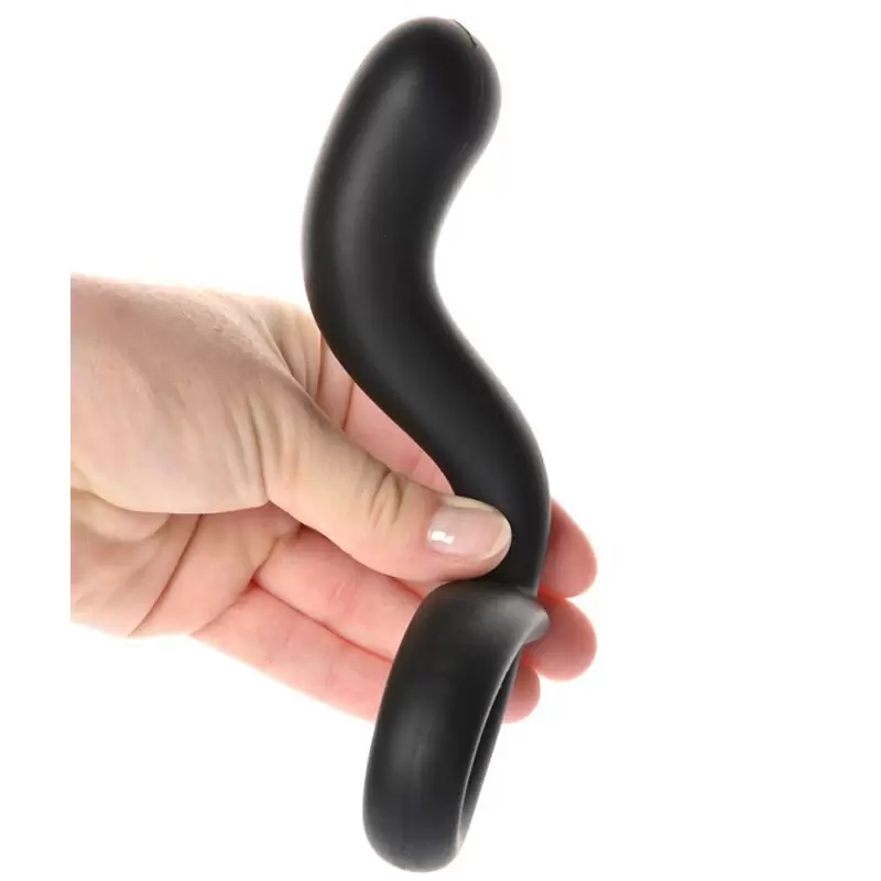 Электростимулятор простаты Curving Curt гибкий – черный	