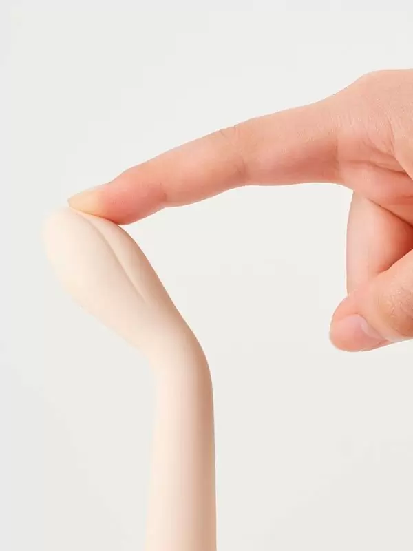 Изящный вибратор Iroha koharu Hinatsubomi, 16 см, силикон, в форме бутона, персиковый | Он и Она 18+