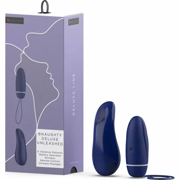 Виброяйцо с пультом управления Bnaughty Deluxe Unleashed Midnight