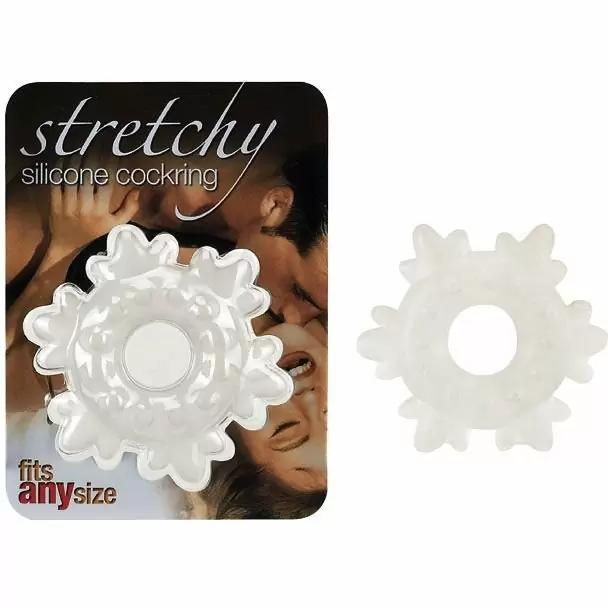 Эрекционное кольцо Gopaldas в форме снежинки - белый