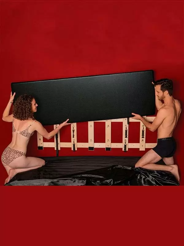 Подушка для любви Liberator Bon Headboard Q FL, 153 см, винил, бордовый