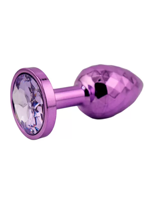 Фиолетовая алюминиевая анальная пробка Small