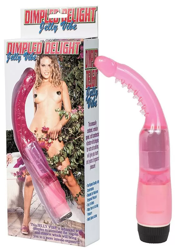 Вибромассажер G-точки Curved Nubby Vibe с усиками – розовый