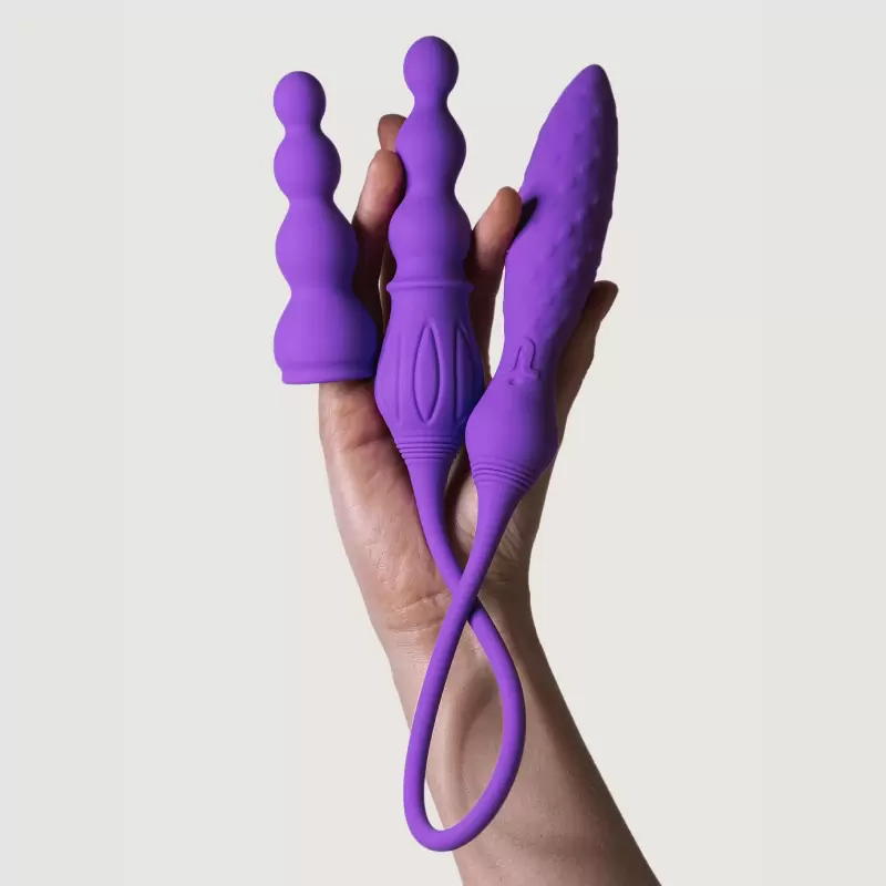 Двусторонний вибратор для пар Adrien Lastic. 10 режимов вибрации, пульт ДУ