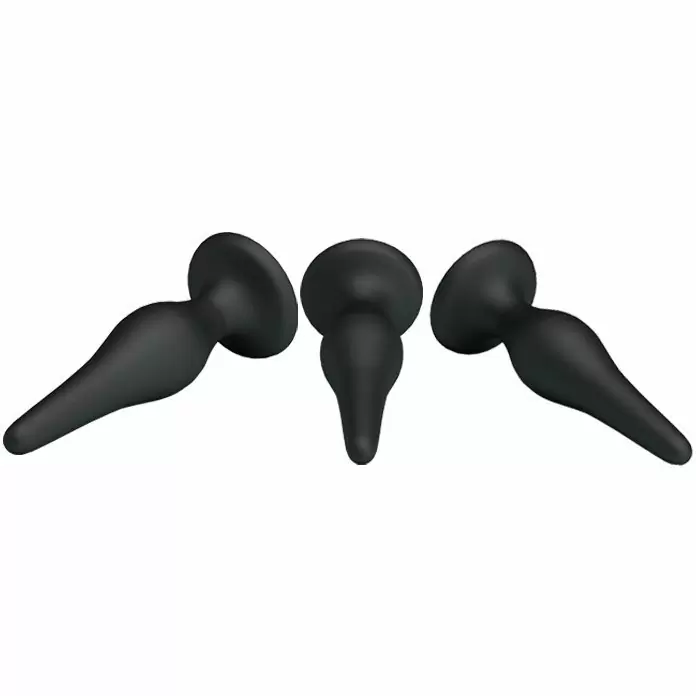 Набор силиконовых анальных пробок для начинающих PrettyLove Mini Anal Kit 
