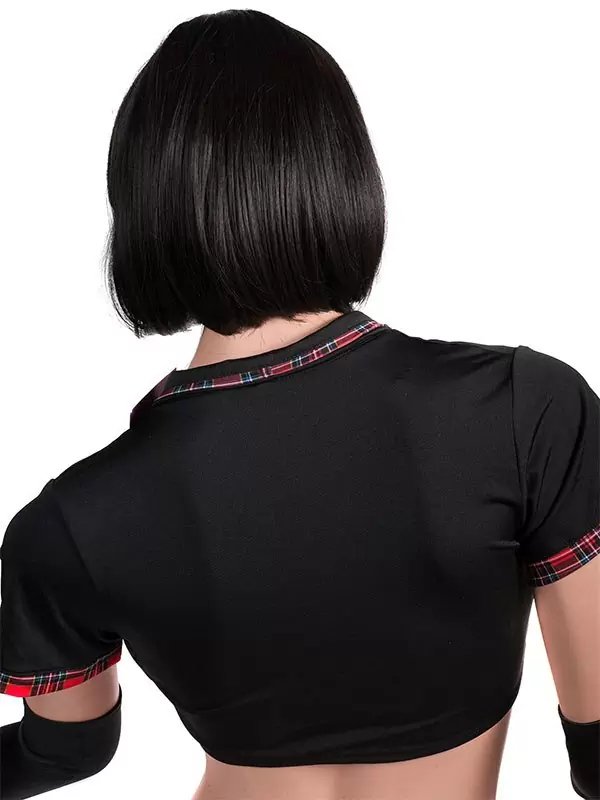 Парик брюнетки с короткими волосами «Каре»