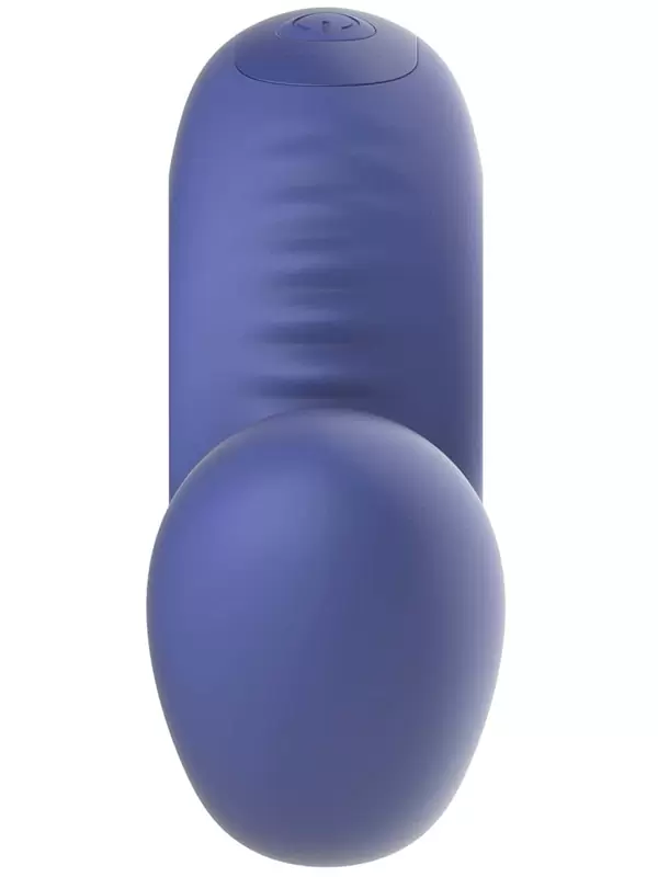 Голубой анатомический вибратор SVibe GIZI Lite с 2 моторами и 5 режимами, 12 см