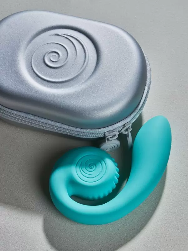 Анатомический вибратор SVibe GIZI, непрерывная стимуляция, 2 мотора, 5 режимов работы, тиффани