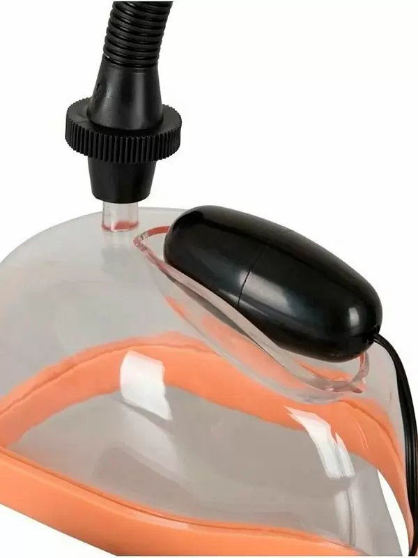 Помпа женская для половых губ Orion, 14 см, с вибрацией, ПВХ