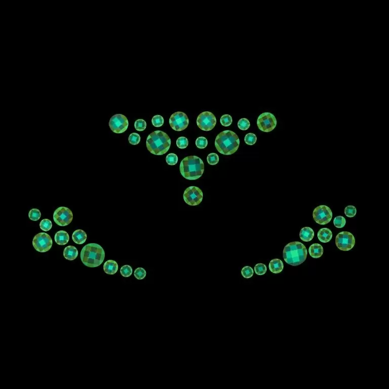 Декоративное украшение (камни) Body Jewelry Stickers — Face, Glow in the Dark