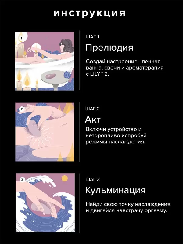 Ароматизированный стимулятор клитора Lelo Lily 2, 8 режимов, силикон, лавандовый 