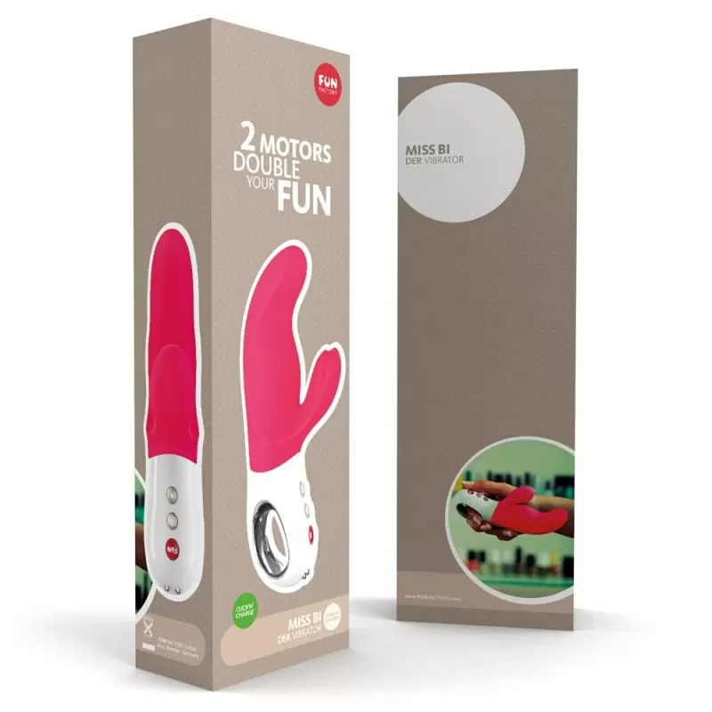 Инновационный вибратор-кролик Fun Factory Miss Bi, 17 см, силикон, розовый