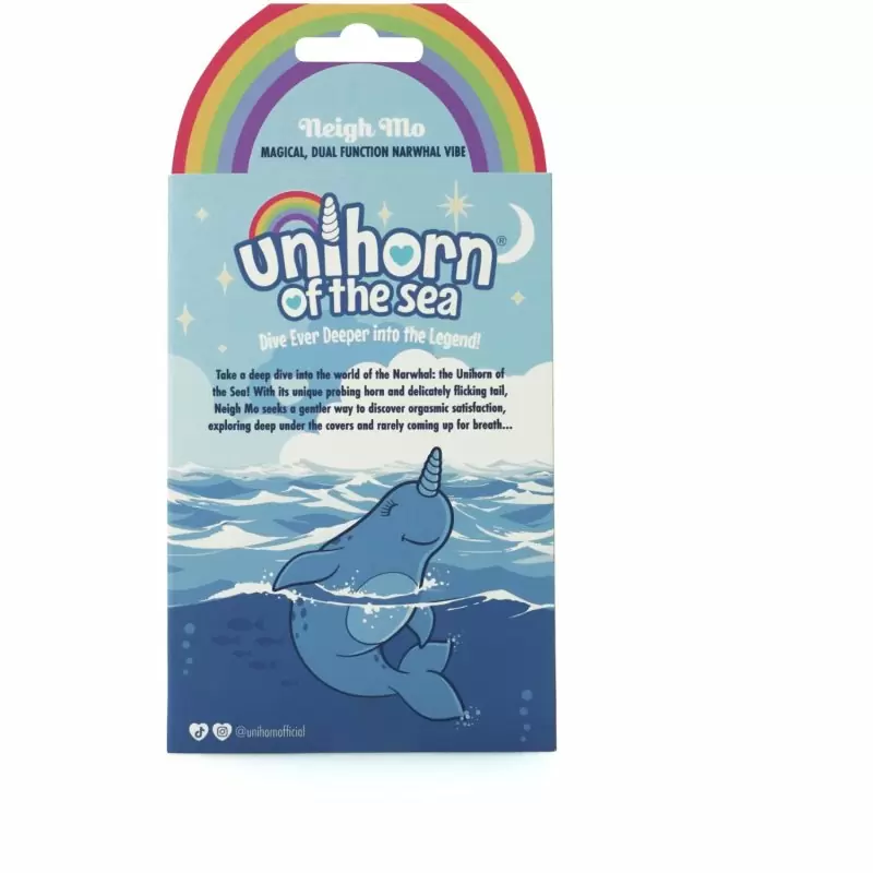 Вибромассажер Unihorn of the Sea – Neigh Mo с точечной стимуляцией, голубой