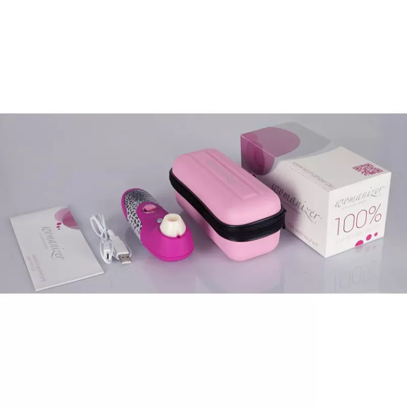 Бесконтактный стимулятор клитора Womanizer limited edition, уникальный дизайн, 16 см, пурпурный