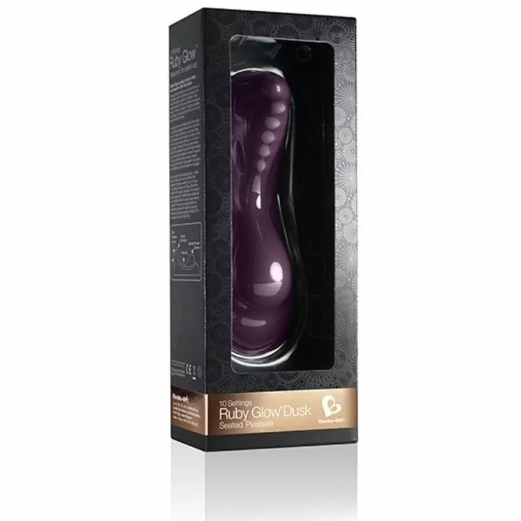 Футуристический вибратор для клитора и точки G без проникновения «Ruby Glow», Rocks Off. 10 режимов вибрации, силикон