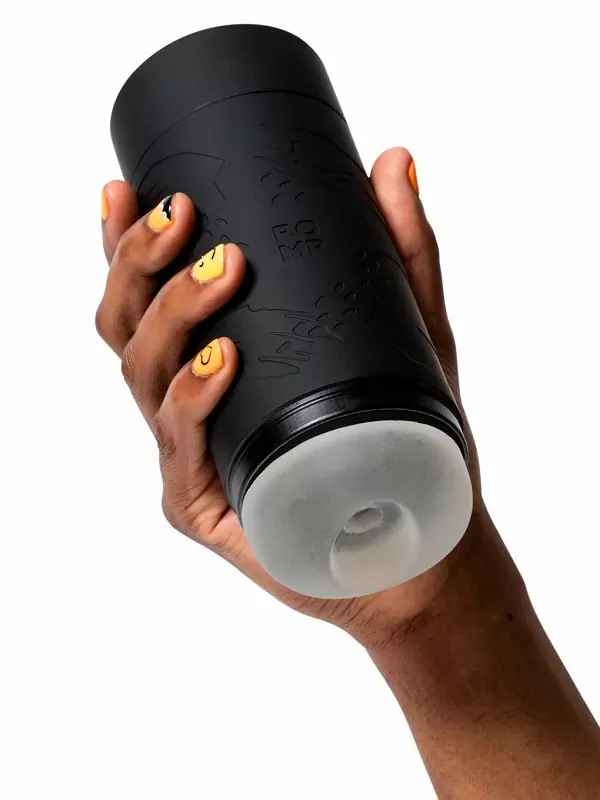 Нереалистичный мастурбатор Romp Dash, 20 см, ТПЭ, черный