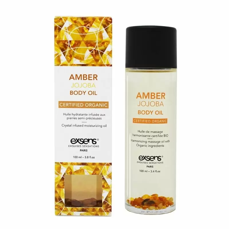 Органическое массажное масло с камнями AMBER JOJOBA