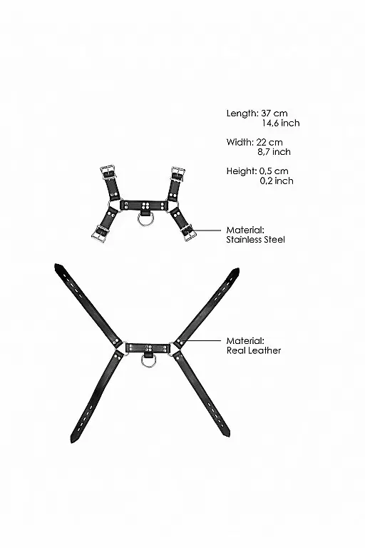 Мужская сбруя (портупея) Leather Male Chest Harness