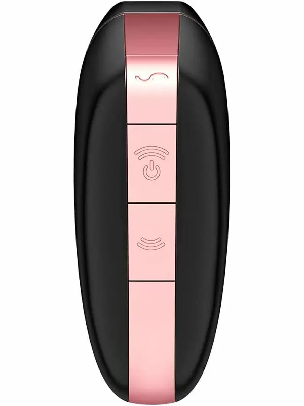 Вакуумно-волновой стимулятор клитора Satisfyer Love Triangle, управление через приложение, 9 см, черный