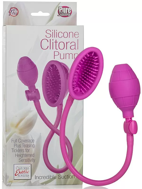 Помпа Silicone Clitoral Pump из силикона – розовая	