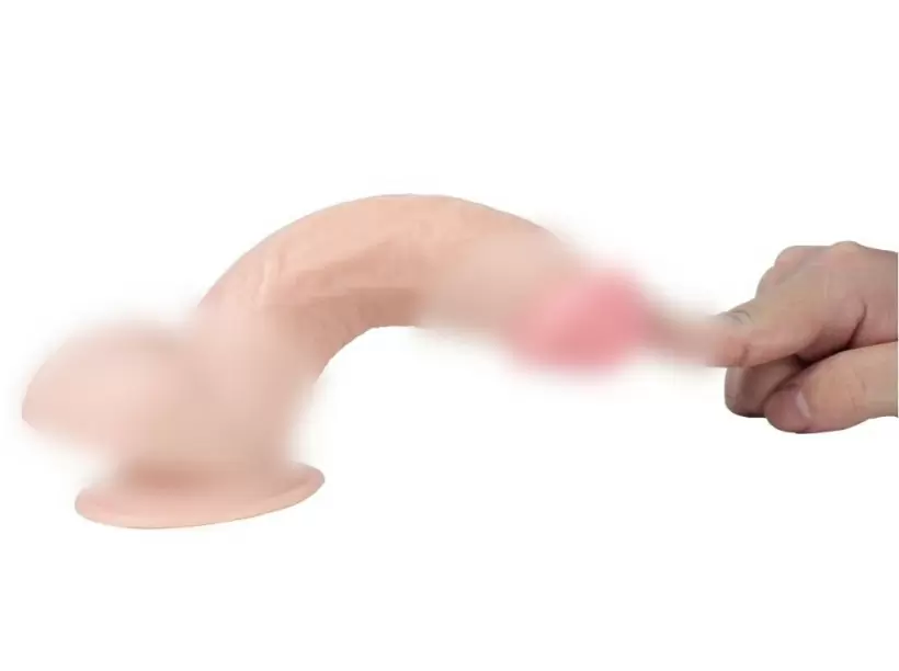 Реалистичный фаллоимитатор Real Basic Toy с присоской 17,5см - телесный