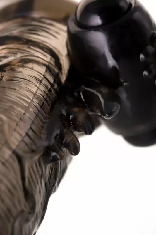 Увеличивающая насадка на пенис TOYFA XLover с вибрацией и кольцом на мошонку – серый