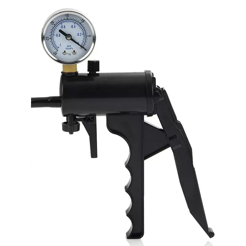 Профессиональная помпа с манометром Top Gauge – серый