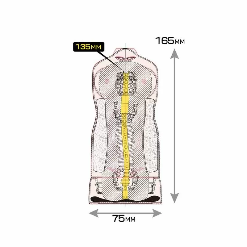 Телесный мастурбатор Magic Eyes Uniforms Nude Blazer хентай-школьница, 17 см