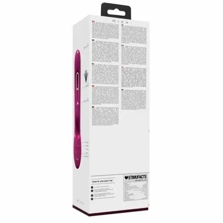 Вибратор-кролик Shots Toys Mika с язычком для стимуляции точки G, с тремя моторами, 30 режимов, с функцией мгновенного оргазма, перезаряжаемый, розовый