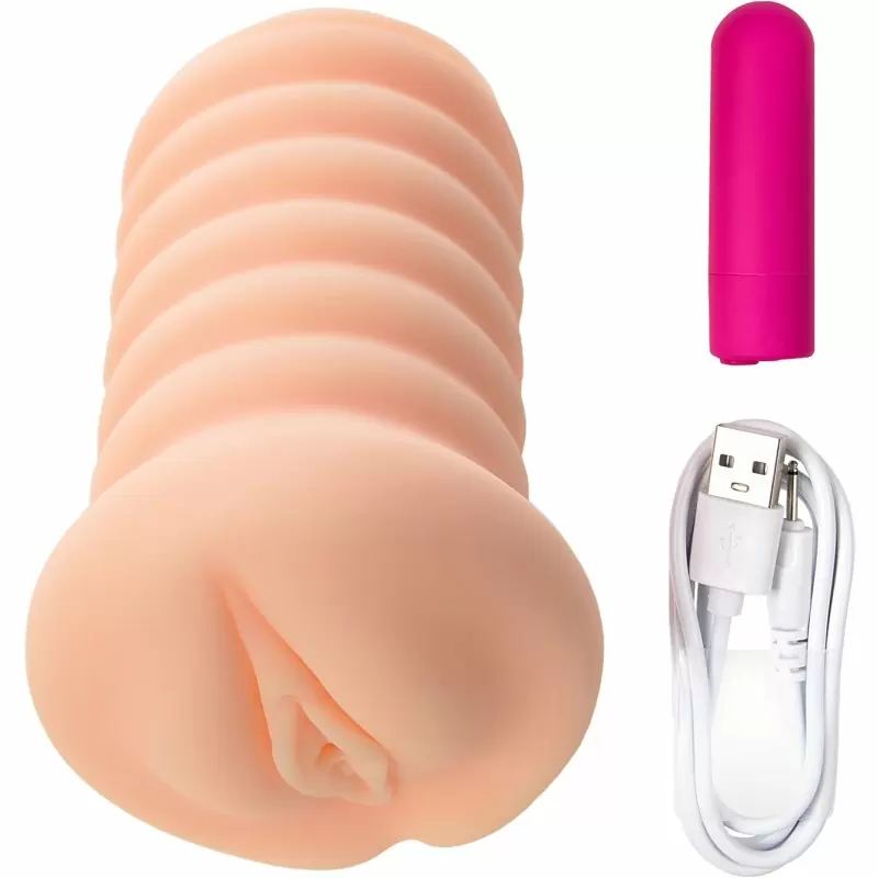 Реалистичный мастурбатор в форме вагины девственницы «Three Sisters Lady» с вибрацией, 18 см, Kokos