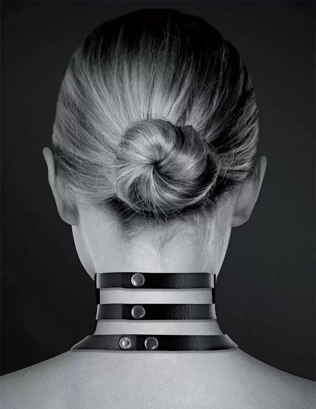 Элегантный чокер Concorde CHOKER FETISH NOIR, 38 см, полиуретан, черный