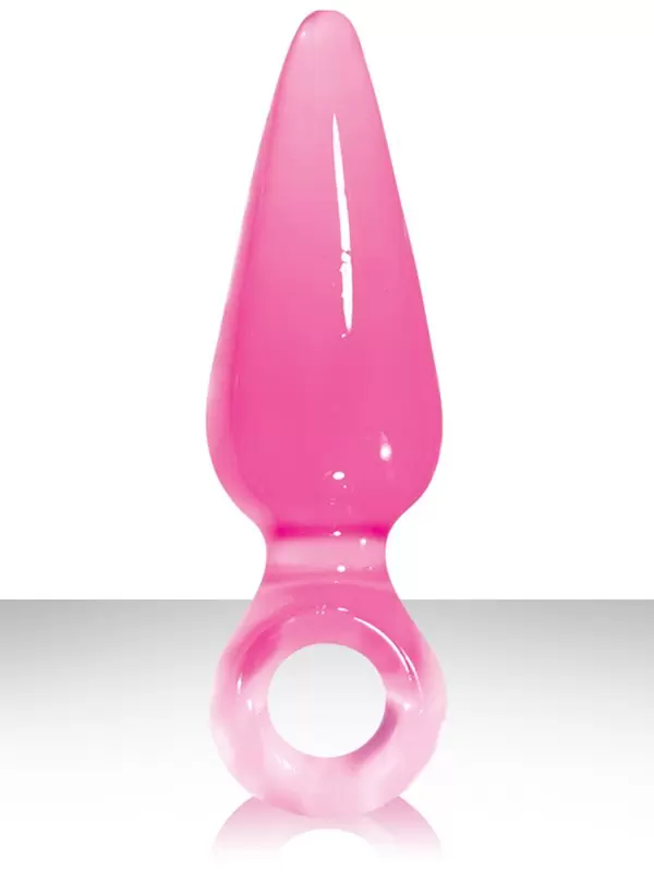 Анальная пробка мини с кольцом Jolie Pleasures - Pink