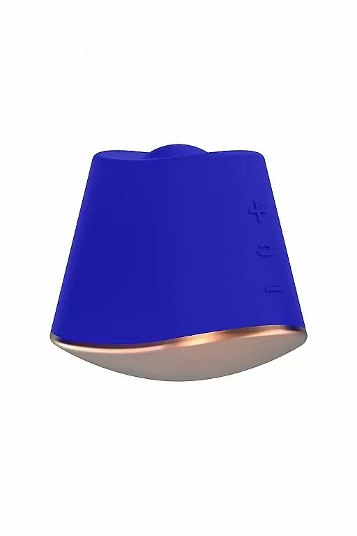 Клиторальный стимулятор с вибрацией и ротацией Dazzling (синий)