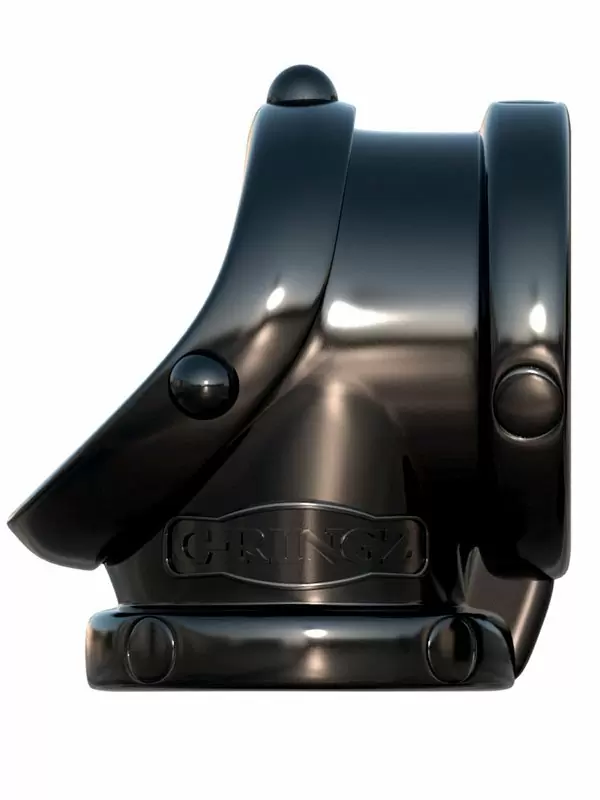 Эрекционное кольцо Pipedream Rock Hard Cock Pipe, с подхватом мошонки, ТПР, 3,3 см