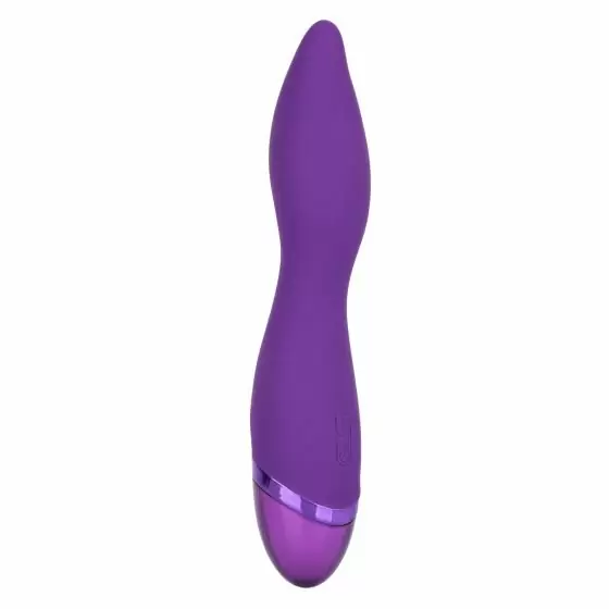 Изогнутый вибратор AURA WAND, 12 режимов, 21,5 см, силикон, фиолетовый