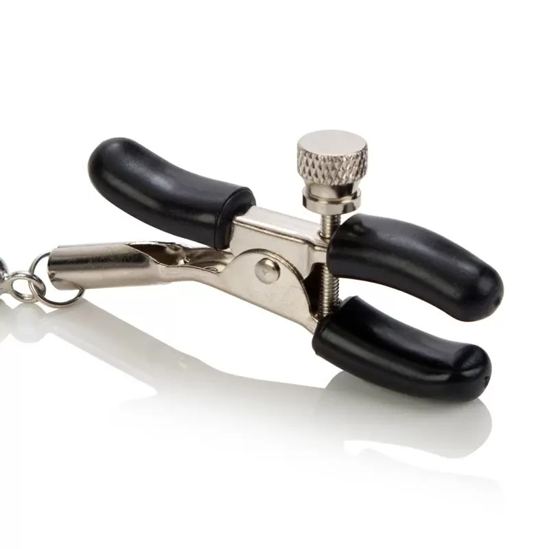 Зажимы на соски Nipple Clamps Silver Beaded