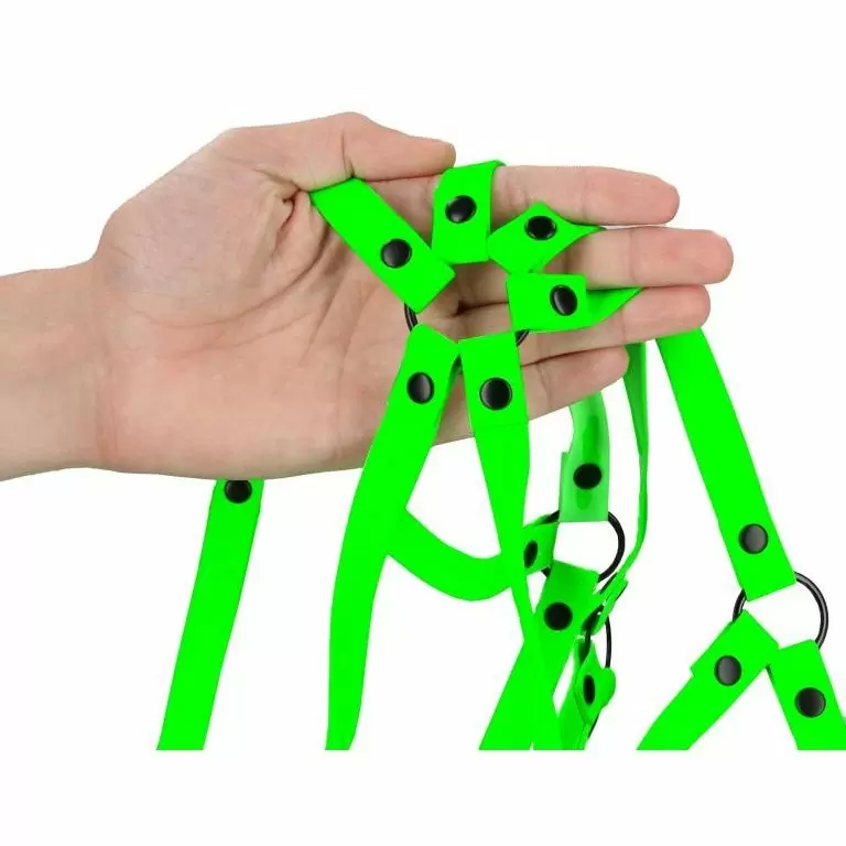 Женская зеленая люминесцентная сбруя 