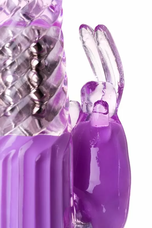 Вибратор с ротацией и клиторальным стимулятором кроликом TOYFA A-Toys – фиолетовый