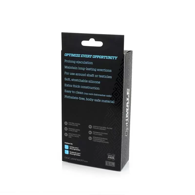 Кольцо эрекционное OptiMALE C-Ring Thick 40mm – черный