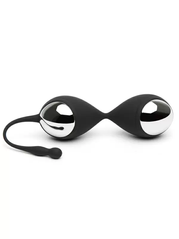 Утяжелённые вагинальные шарики Fifty Shades of Grey Inner Goddess Kegel Toner, 11,5 см, 78 гр, черные