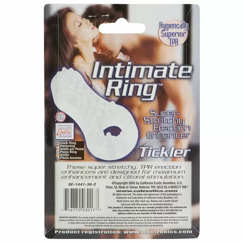 Кольцо на пенис Support Ring Tickler со щетинками – прозрачное