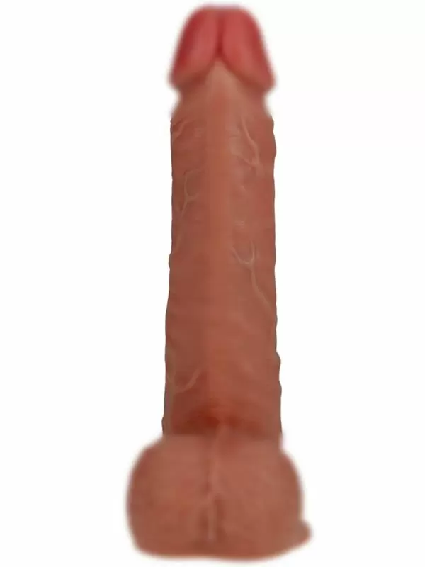 Фаллоимитатор RealRock Shots Toys, с функцией вибрации и пенетрации, 10 режимов