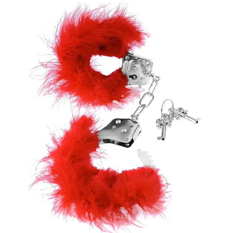Наручники Feather Love Cuffs – красные