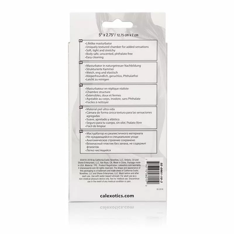 Мастурбатор вагина College Tease – прозрачный с розовым