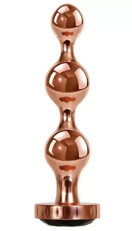 Анальный стимулятор Gender X Gold Digger, золотистый, елочка, длина 13.5 см, диаметр 4 см