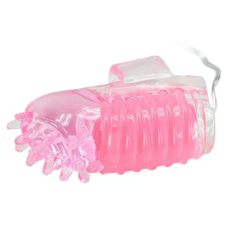 Вибронасадки на пальцы Secret Love с проводным пультом управления – розовый