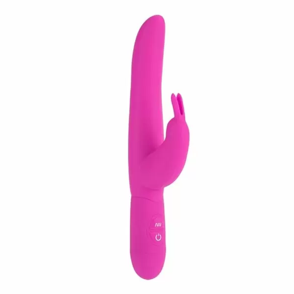 Гладкий вибратор-кролик Posh 10-Function Silicone Bounding Bunny, 10,75 см, 10 режимов, розовый